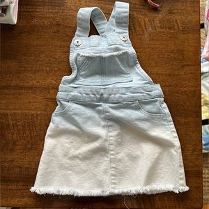 Girls Denim overall dress